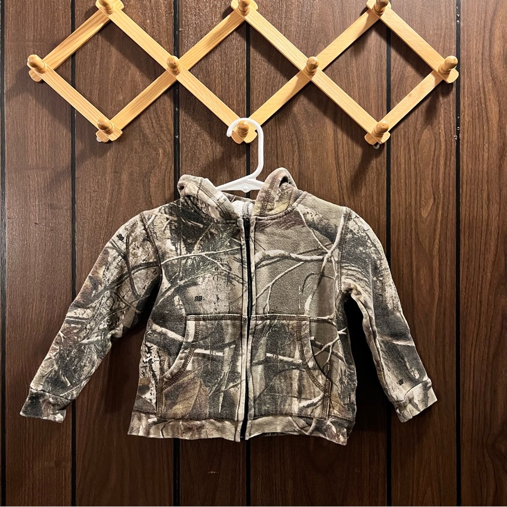Bass Pro Shop | Camo Fleece Hoodie for Toddler Boy Girl Hunting Camping Outdoor